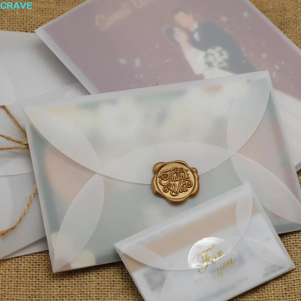 CRAVE กํามะถันกรดกระดาษซองจดหมายเชิญเครื่องเขียนโปสการ์ดสีขาวสําหรับการ์ดสําหรับตัวอักษรสําหรับ DIY