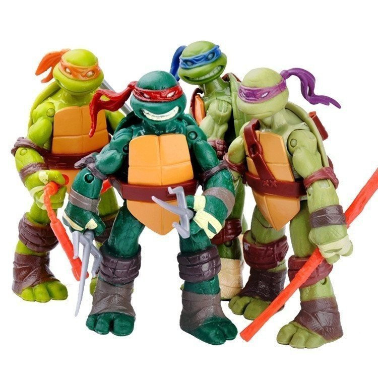 4 Ninja God Turtles Hand-Made รุ่นอะนิเมะ Merchandise TMNT2012 Edition เครื่องประดับ Joint Action Fi