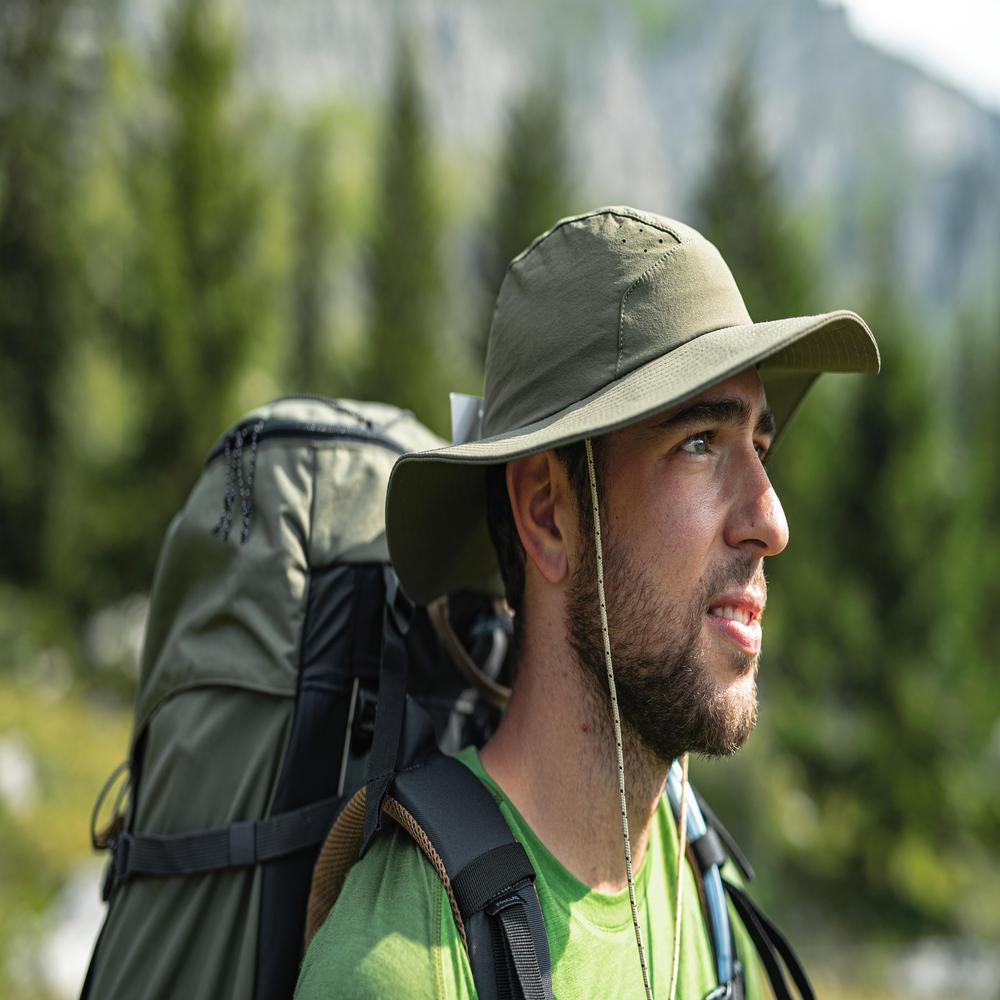 Decathlon Men’S Anti-UV Hat หมวกใส่เทรคกิ้งป้องกันรังสียูวีสำหรับผู้ชาย รุ่น Mt500 – Khaki ราคา ถูกที่สุด ดีลบีเคเค แกลเลอรีภาพที่ 4