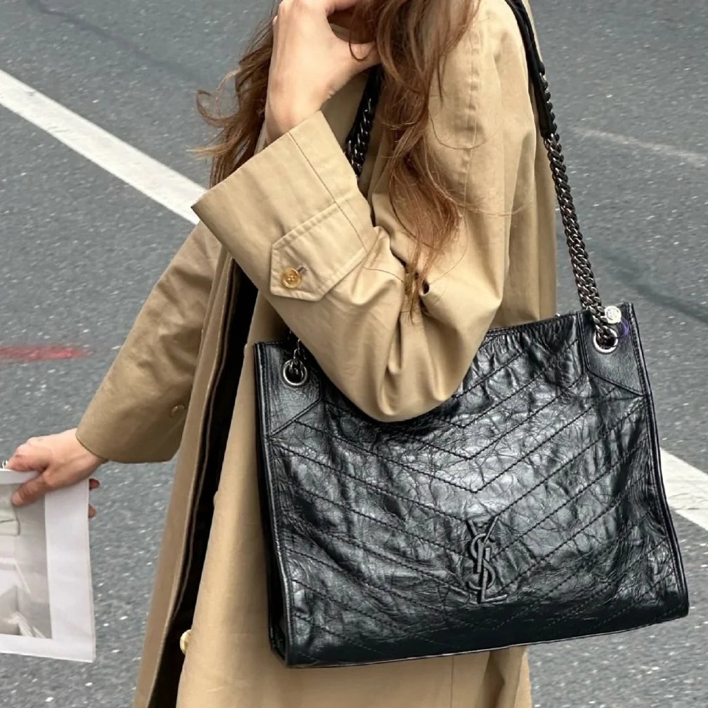 ดูโอเออร์ หรูหรา®< ระดับแท้พิเศษ > รูปแบบใหม่ Original Order 2025 Saint Laurent ysl ขนาดใหญ่ Niki SH