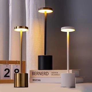 โคมไฟตั้งโต๊ะ LED ชาร์จ USB แบบพกพา 3สี ปรับความสว่าง ห้องบาร์ คาเฟ่ โรงแรม พร้อมส่งจากไทย