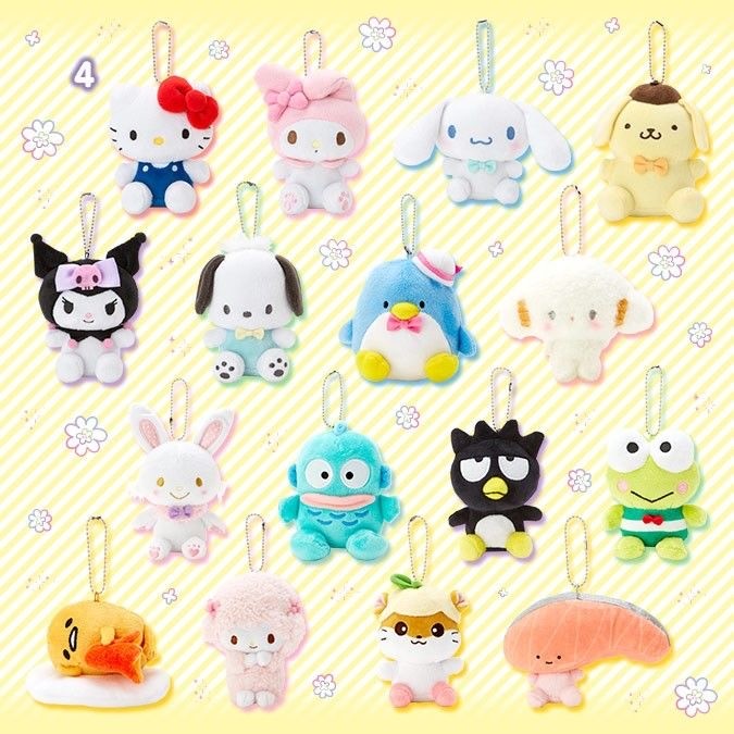 🔥ส่งเร็ว🔥Sanrio ซานริโอ้ พวงกุญแจตุ๊กตา จี้ตุ๊กตาปุ่มรัก ขนาดเล็ก น่ารัก เครื่องประดับกระเป๋า ของตกแต่งสุดฮิต