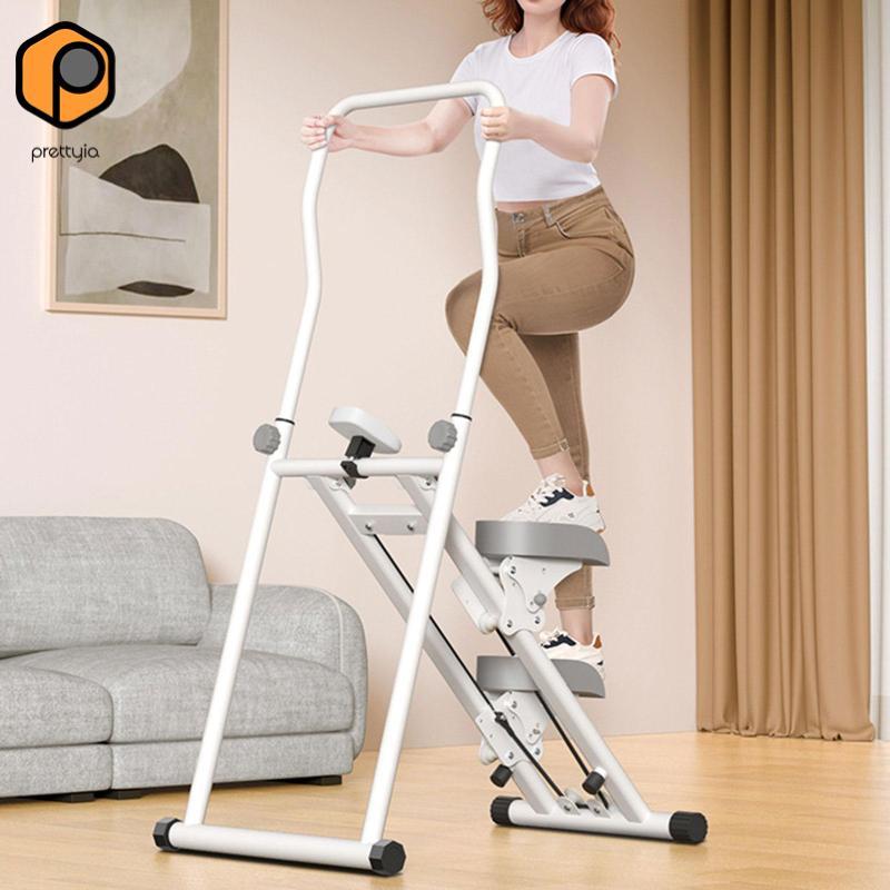 Prettyia แนวตั้ง Climber การออกกําลังกายผู้ใหญ่ผู้ชายผู้หญิงบันได Stepper Cardio เครื่องปีนเขาสําหรั