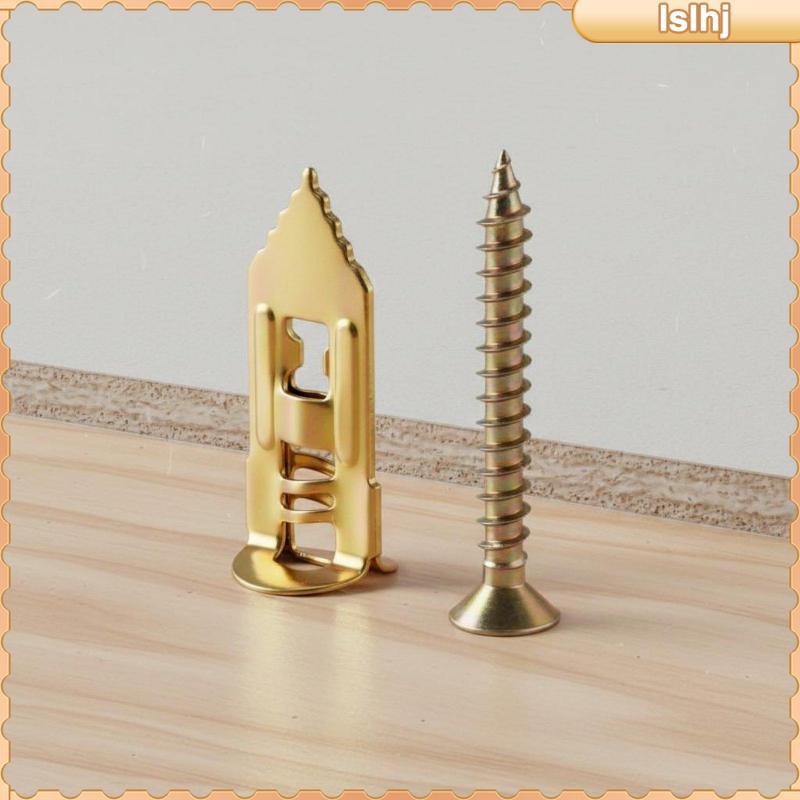 [Lslhj] 4 ชิ้น Drywall Anchor สกรูขยายกันสนิมโลหะ Drywall Plug สําหรับไม้กระดาน, พื้นผิวเหนือศีรษะ