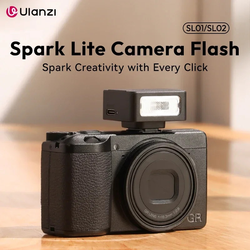 Ulanzi SL01 SL02 SL03 มินิกล้องแสงแฟลช SpeedLite GN8 6500K สําหรับ Canon Sony Nikon กล้อง DSLR Vlog 