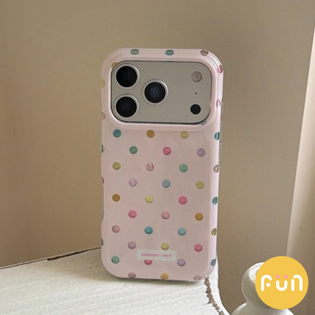 สีสัน Wave Point Big Hole โทรศัพท์มือถือสําหรับ iPhone 17 รูปที่ 6