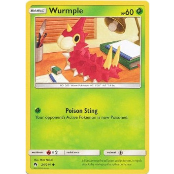 [การ์ดโปเกมอน TCG] Wurmple - 24/214 - ทั่วไป