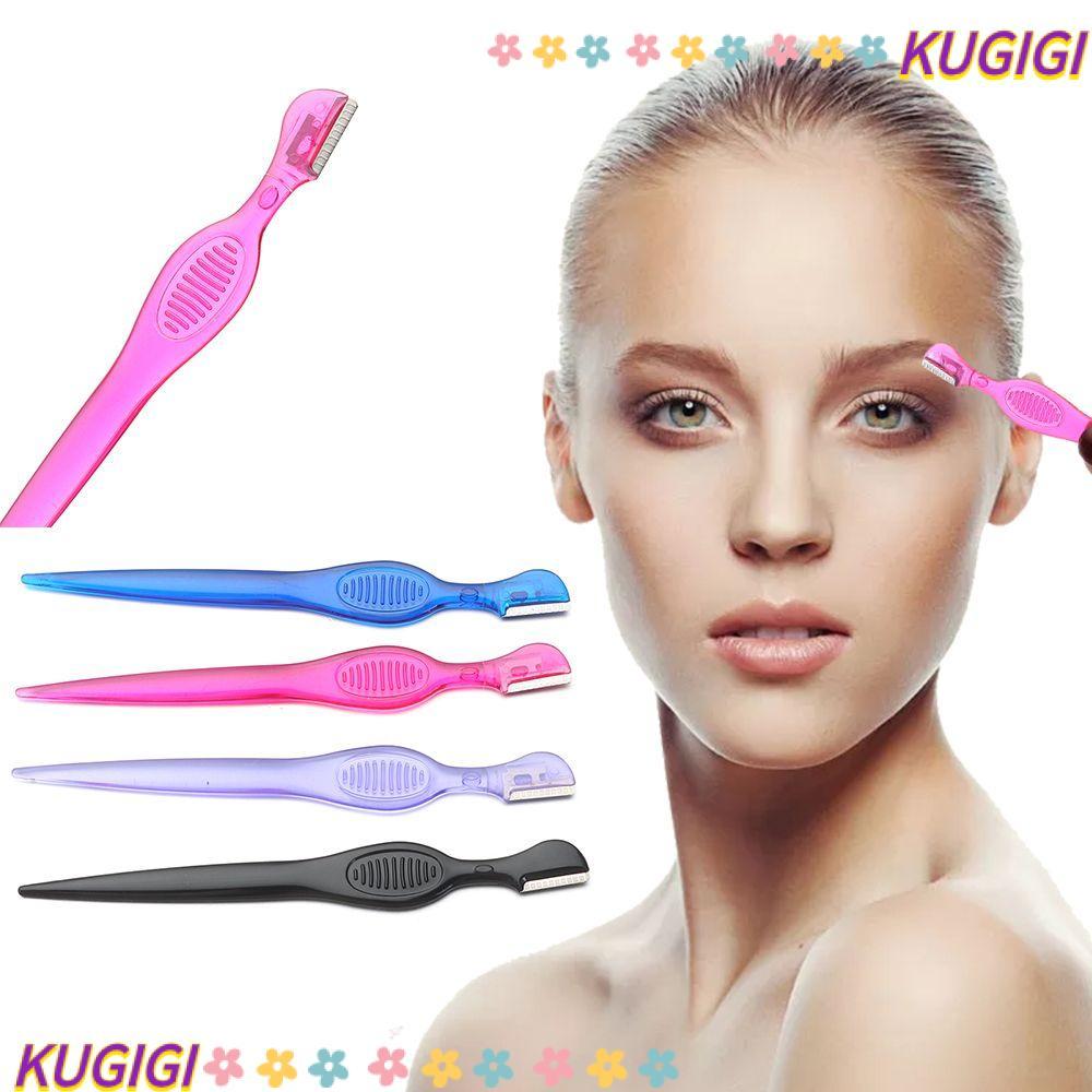 KUGIGI Eyebrow Razor Beauty Womens Safety with Shell Eyebrow Shaper