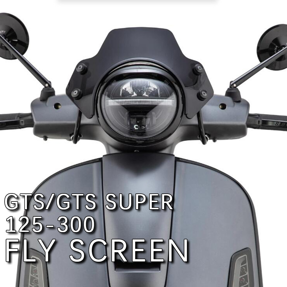 LQ สําหรับ Vespa GTS 125 GTS 250 GTS 300 GTS Super 125-300 กระจกรถจักรยานยนต์หน้าจอ GTS300 GTS250 GT
