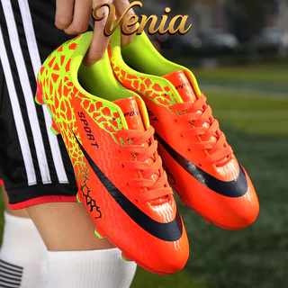 VENIA ผู้ใหญ่ / เด็ก ร้อยเล็บ รองเท้าฟุตซอล - สนามหญ้า / ห้อง หญ้าเล็บ Soccer Football Boots Size31-43