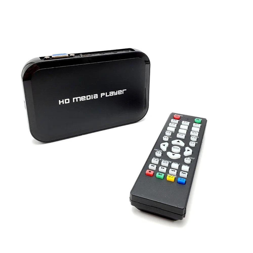 HDD Player Mini Full HD 1080P H.264 MKV HDD HDMI-เข้ากันได้กับ Media Player Center USB OTG SD AV TV 