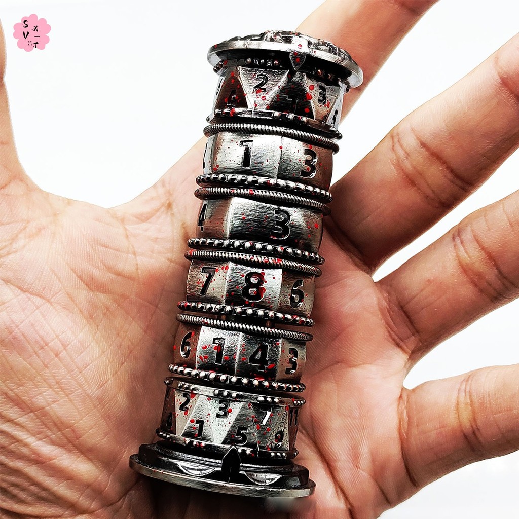 Dragonstone Keep Roulette Dice Spinner สนุกลูกเต๋า Spinner สําหรับ Dungeons และเกมมังกรสําหรับครอบคร