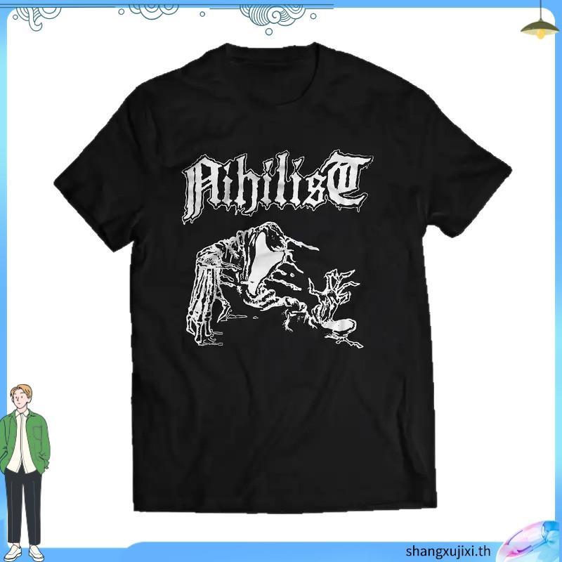 BEHEMOTH เสื้อยืด - EQUIS เสื้อยืดพรีเมี่ยม Behemoth โลหะสีดํา