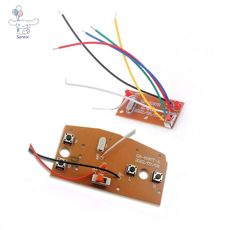 [San] นวัตกรรม 2.4G สี่ช่องเครื่องส่งสัญญาณบอร์ดสําหรับรถยนต์ RC รีโมทคอนโทรลของเล่นชิ้นส่วนโมดูลแผงวงจรคุณภาพสูง PCBA POP