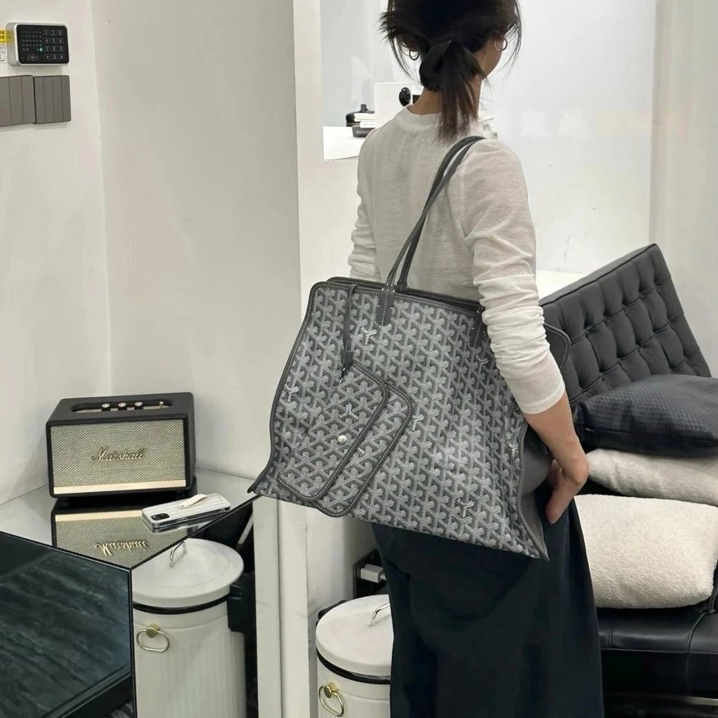 *** ช่องสินค้าชื่อดัง Goyard Goyard Goyard Saint Louis Tote Bag กระเป๋าแม่เด็ก Saint Louis Bag Tote 