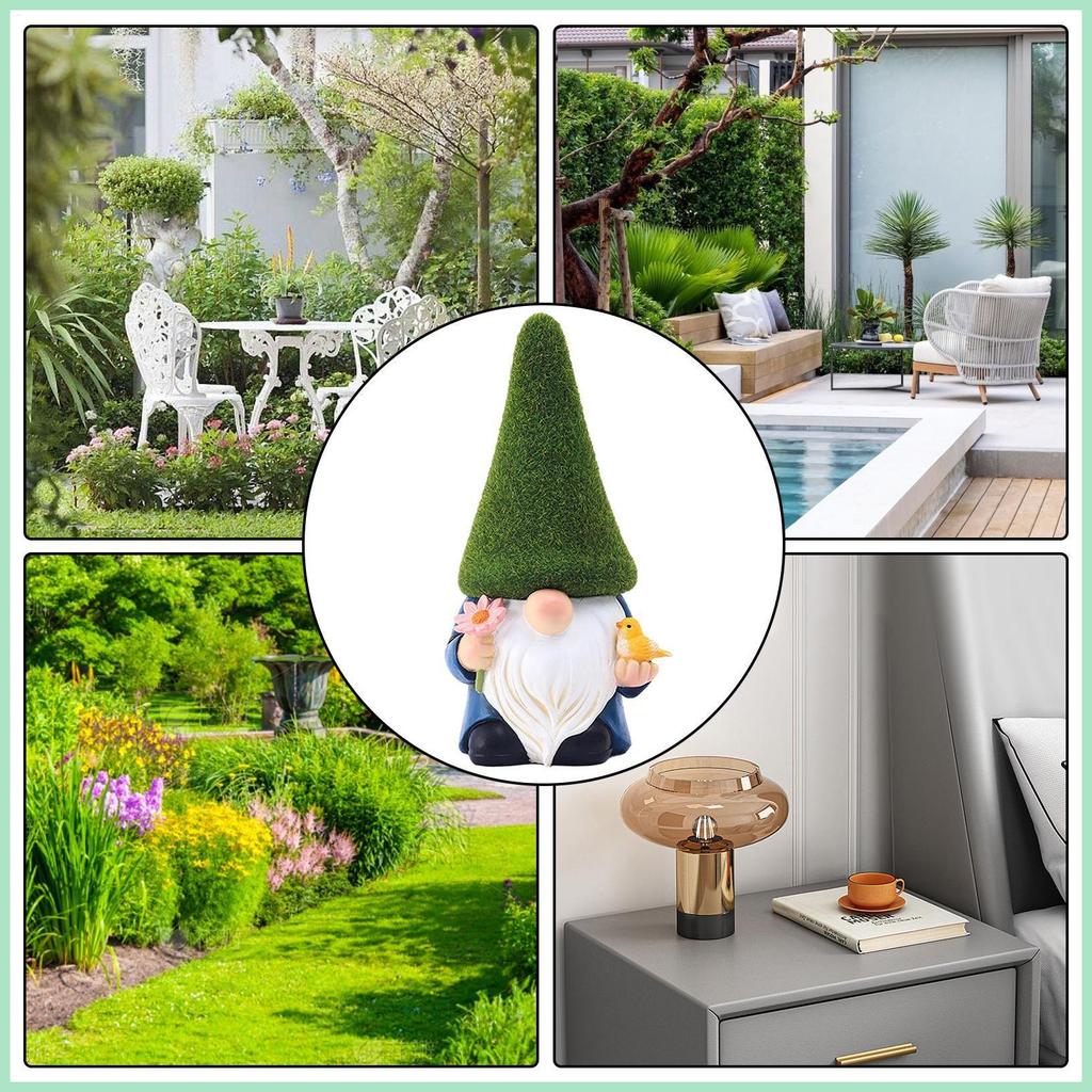 Garden Gnome รูปปั้น Faceless ตุ๊กตาประติมากรรมการ์ตูน Gnome ตกแต่ง UV-Resistant เคลือบ Gnome Figuri