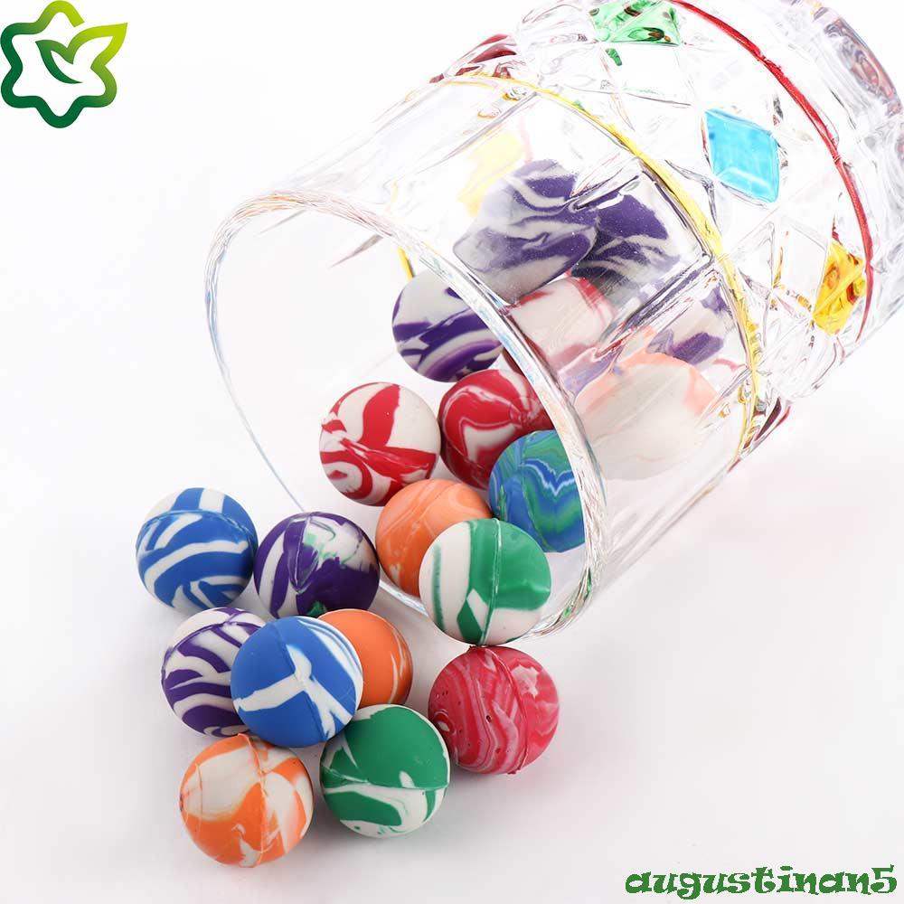 AUGUSTINAN Swirl Bouncing Balls ของเล่นอาบน้ํา Bouncy Toy 20 มม. สําหรับเด็ก Elastic Mini Jumping Ba