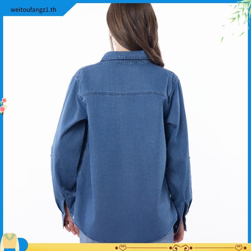 Atipashop - HELIA JACKET เสื้อเชิ๊ต แจ็คเก็ตยีนส์ ปักโลโก้ Atipa
