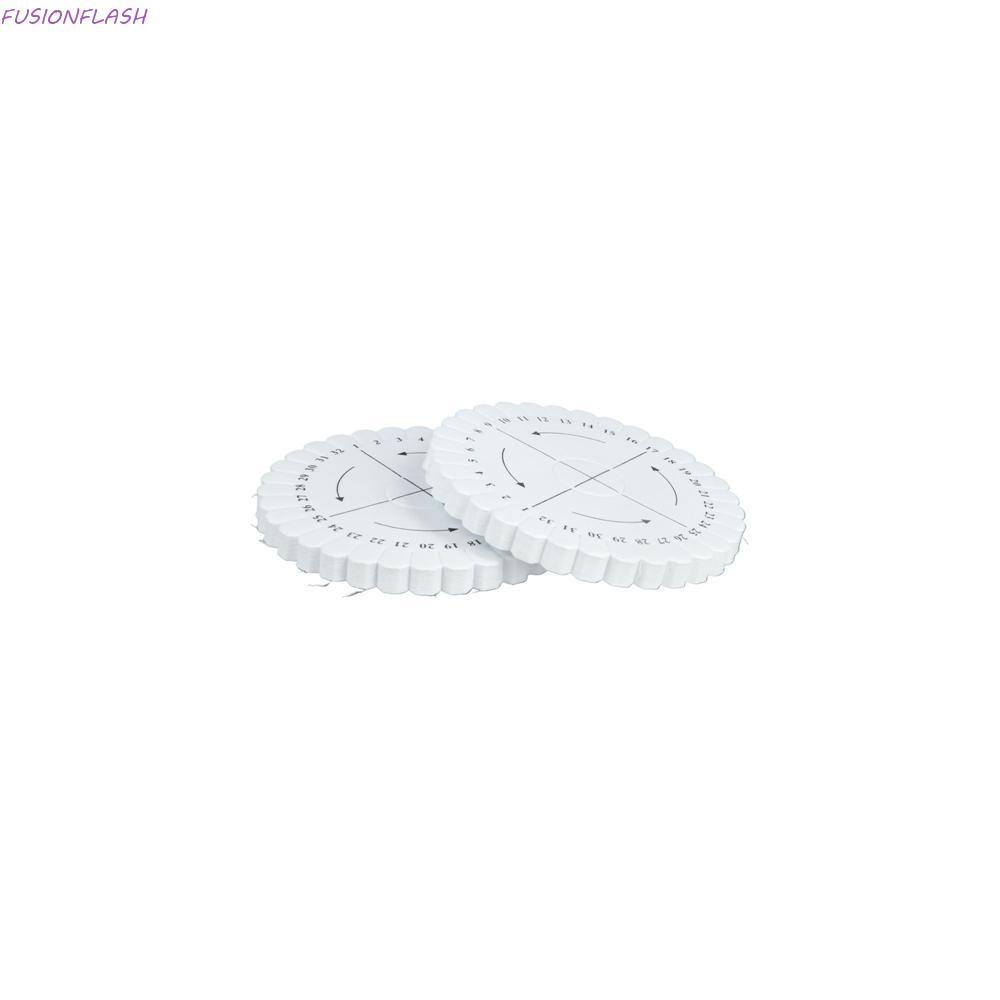 FUSIONFLASH Disc Disk ถาด 2PCS Braided Beading Cord Disc/Disk 100mmx10mm รอบ Kumihimo