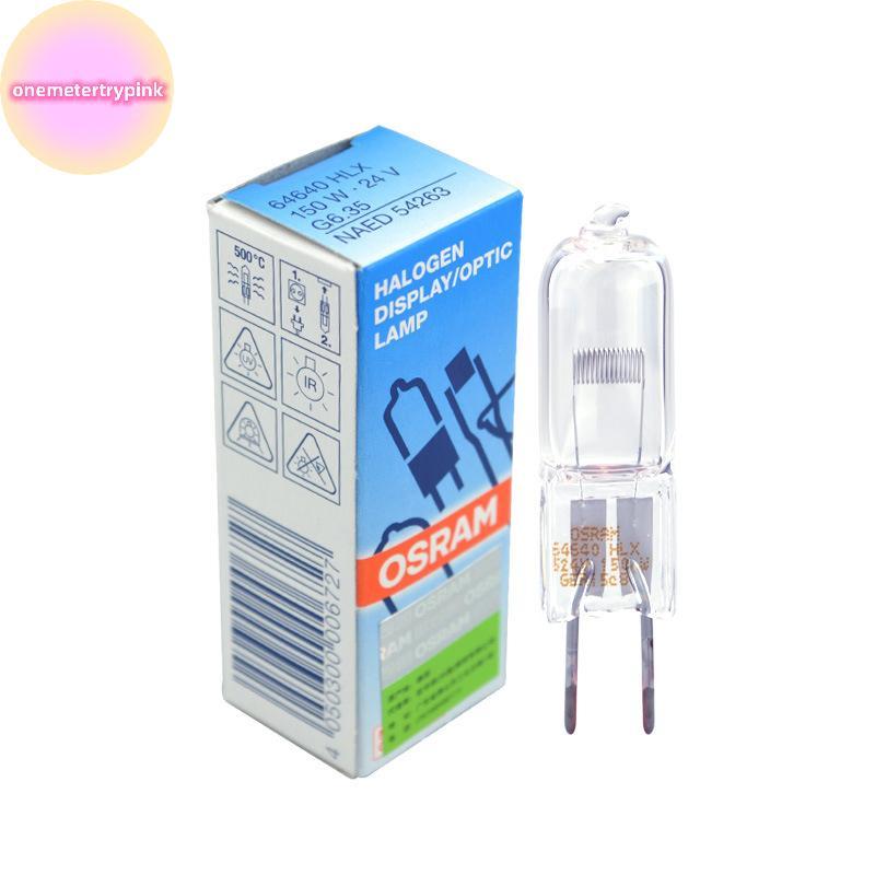 ONEPINK Osram 64640 HLX โคมไฟ 24V 150W G6.35 สําหรับผ่าตัดวิดีโอโปรเจคเตอร์กล้องจุลทรรศน์โคมไฟผ่าตัด