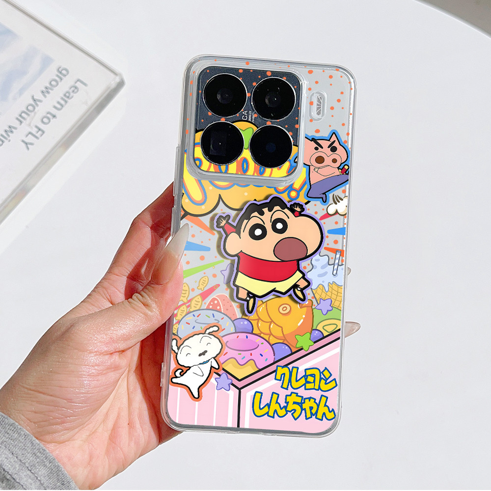 Crayon Shin-Chanขนมขบเคี้ยวCarnivalสําหรับXiaomi 15T 14T Pro Poco X7 X6 F6 F7 M6 M7 M8 Pro/Ultra 4G/