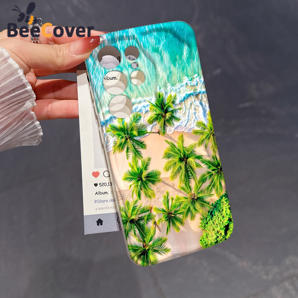 Beach Leaf TreeปลอกสําหรับVIVO Y05 V70 FE V21E V23 V23E V25 V27 V27E Y15S Y16 Y19 Y20 Y21 Y22S Y35 Y
