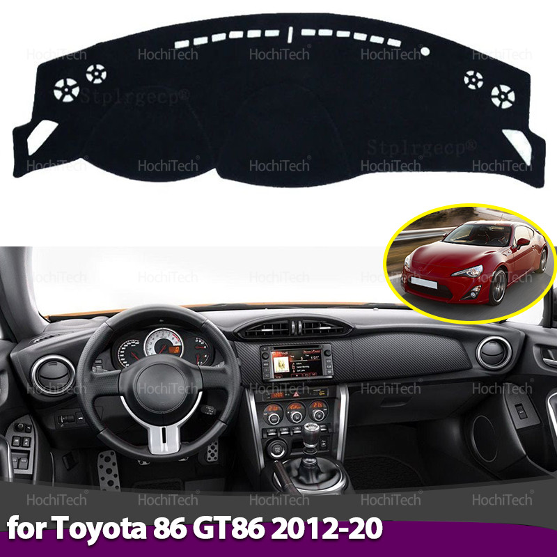 ฝาครอบแดชบอร์ด Anti-Slip Mat ป้องกัน Pad ม่านบังแดดรถยนต์พรมพรมสําหรับ Toyota 86 GT86 ZN6 Scion FRS 