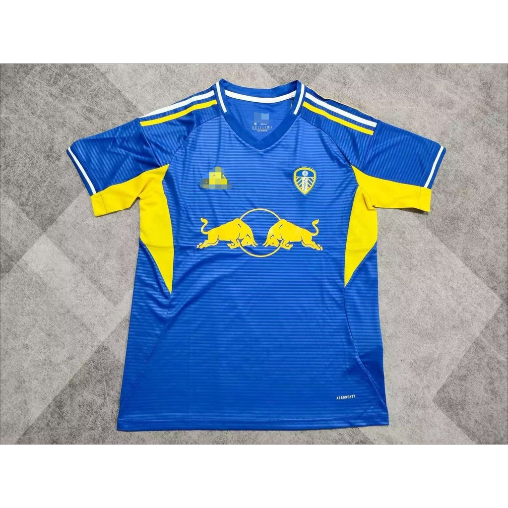 Leeds United Away Jersey ปี 2025-26 พิมพ์ชื่อและหมายเลขได้ คุณภาพพรีเมียม แห้งไว ซึมเหงื่อ สวมใส่ได้