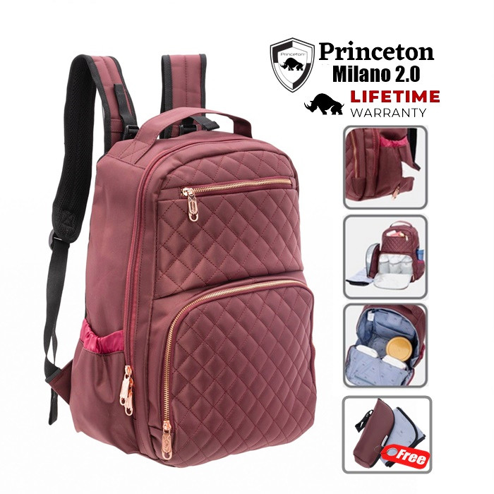 Princeton Milano 2.0 Series กระเป๋าผ้าอ้อมเด็ก Mummy Bag/Mommy Bag/Beg Bayi Lampin Beg Bayi Mummy Ba