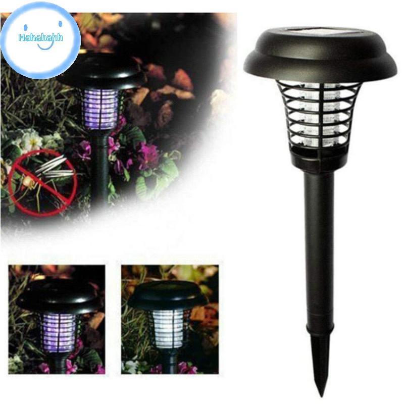Haha พลังงานแสงอาทิตย์ยุง Killer 2 โหมดแสงกันน้ํากลางแจ้ง Led Light Bug Zapper โคมไฟไล่ยุงสําหรับสวนสนามหญ้า Camping TH
