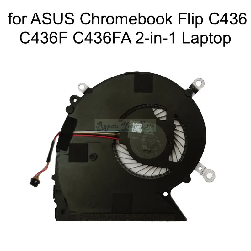 พัดลมระบายความร้อน CPU สําหรับ ASUS Chromebook Flip C436 C436F C436FA 2-in-1 แล็ปท็อป 13NX0PS0AM0301