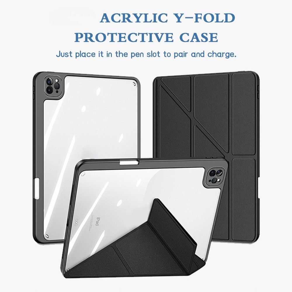 Y เคสฝาพับ ฝาหลังใส หมุนได้ หัวเว่ย เมทแพด For Huawei Matepad 11 2021 2023 SE 11.5 2023 2025 2026 11.5 S Air 2023 Case