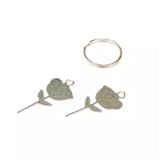 [YANG] 2 ชิ้น/เซ็ต Rose Shape เข็มสแตนเลสสําหรับสมาร์ทโฟนซิมการ์ดถาดกําจัด Eject Pin Key เครื่องมือ Universal Thimble
