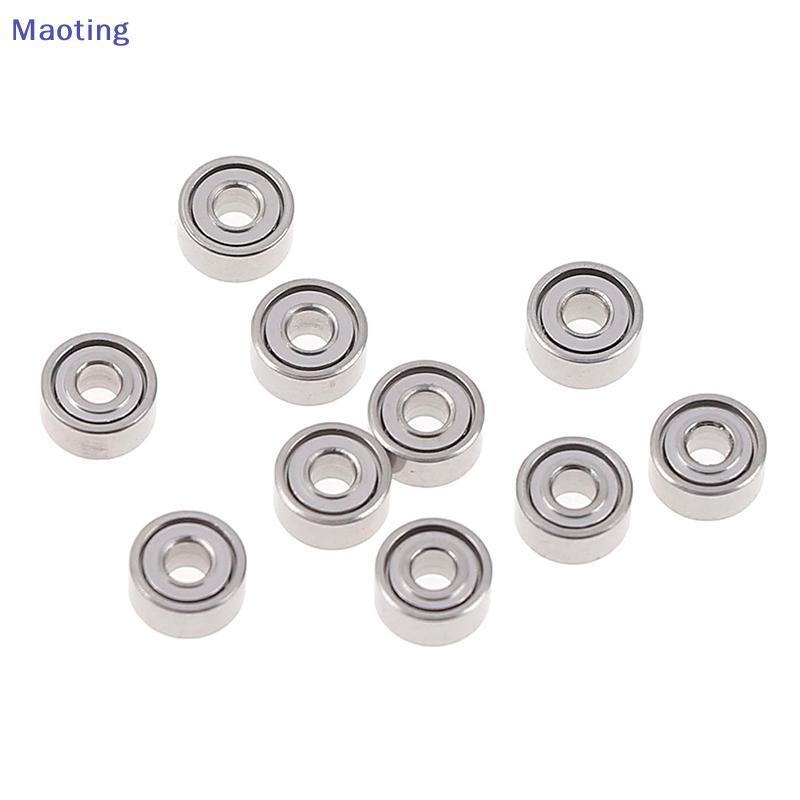 [maoytingHOT] 10 ชิ้น 681XZZ 1.5x4x2 มิลลิเมตรเปิดแบริ่งขนาดเล็ก ball mini hand bearing spinner [Mt]