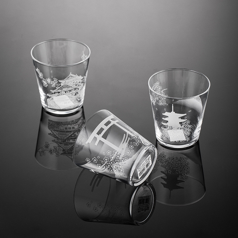 นําเข้าอย่างเป็นทางการ Toyo Sasaki Edo Kiriko Glass Mount Fuji Glass แก้วญี่ปุ่น