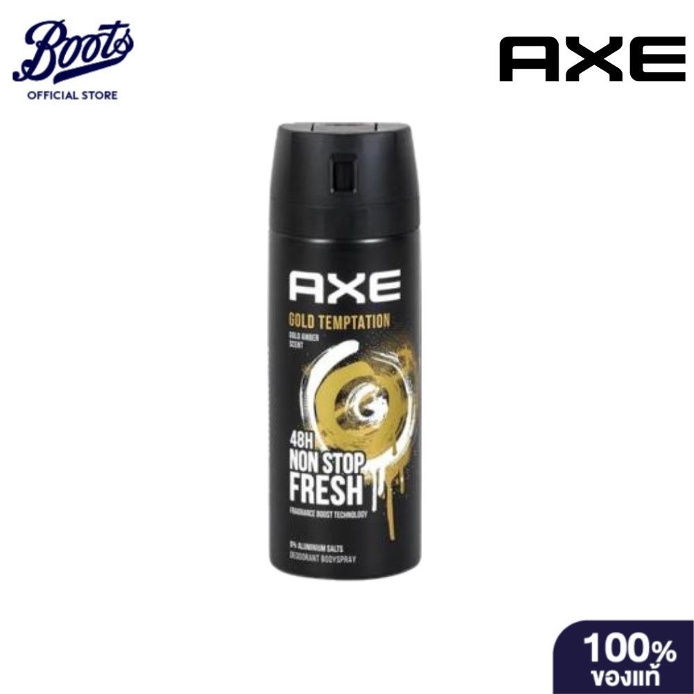 AXE แอ๊กซ์ สเปรย์ระงับกลิ่นกาย โกลด์ เทมเทชั่น 135 มล.