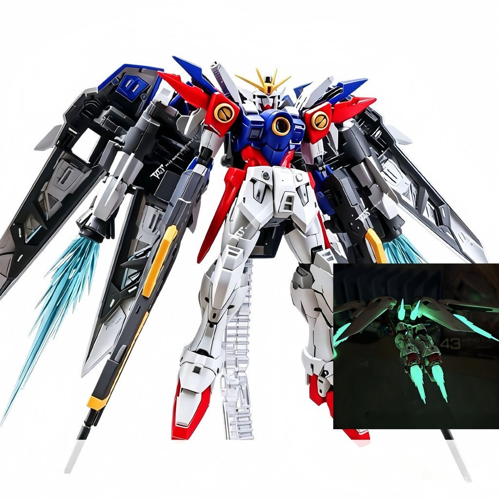 785 Golden Horse RG Flying Wing Zero Type 1/144 Assembly Model Luminous Parts