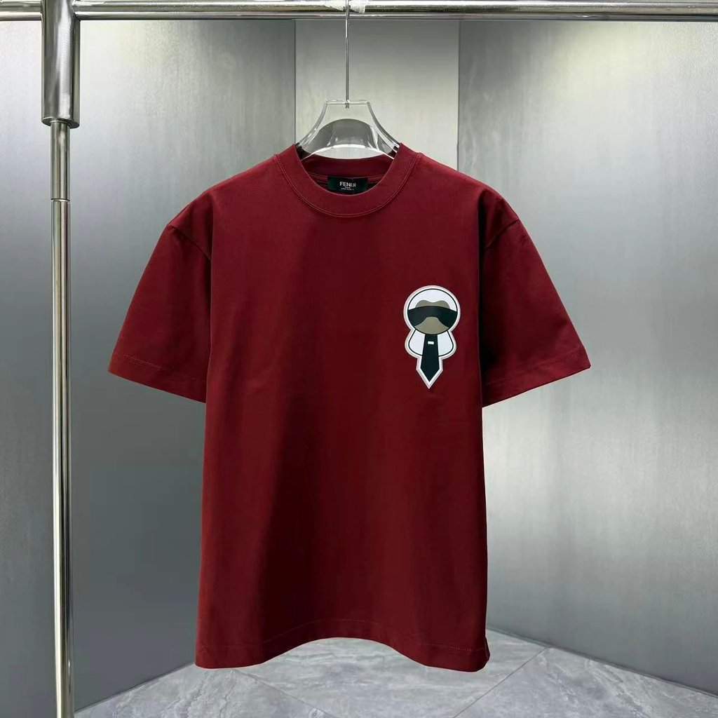 เสื้อยืด Fendi Lafayette Avatar ปักเบอร์กันดี
