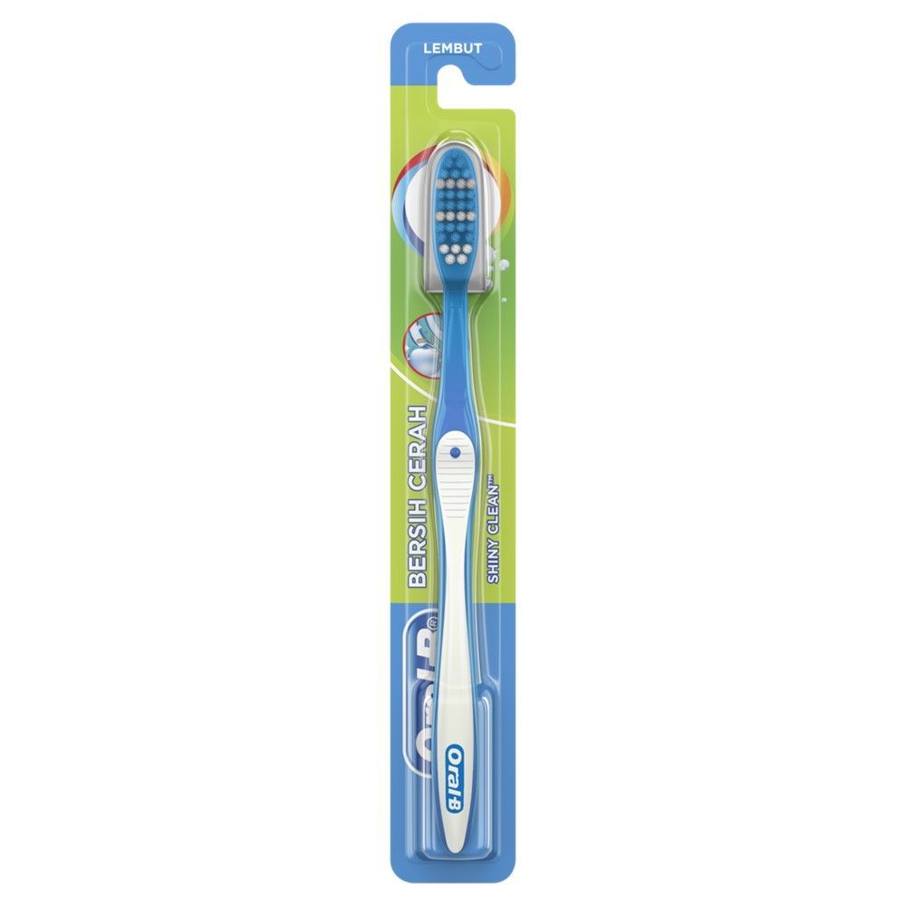 [สินค้าส่งด่วน] ออรัลบีแปรงสีฟันชายนี่คลีนซอฟท์ ORAL-B TOOTHBRUSH SHINY CLEAN SOFT