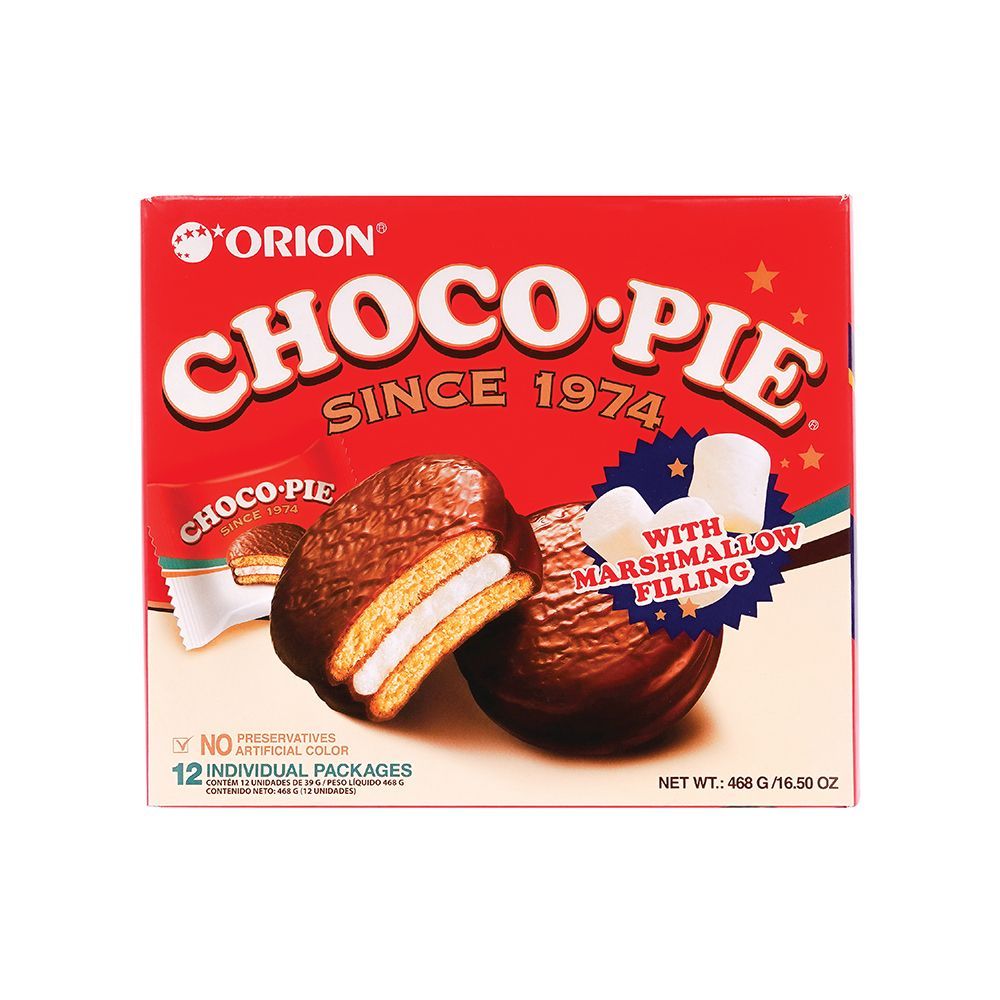 [สินค้าส่งด่วน] โอริออนช็อกโกพายเกาหลี 468กรัม ORION CHOCO PIE KOREA 468G.