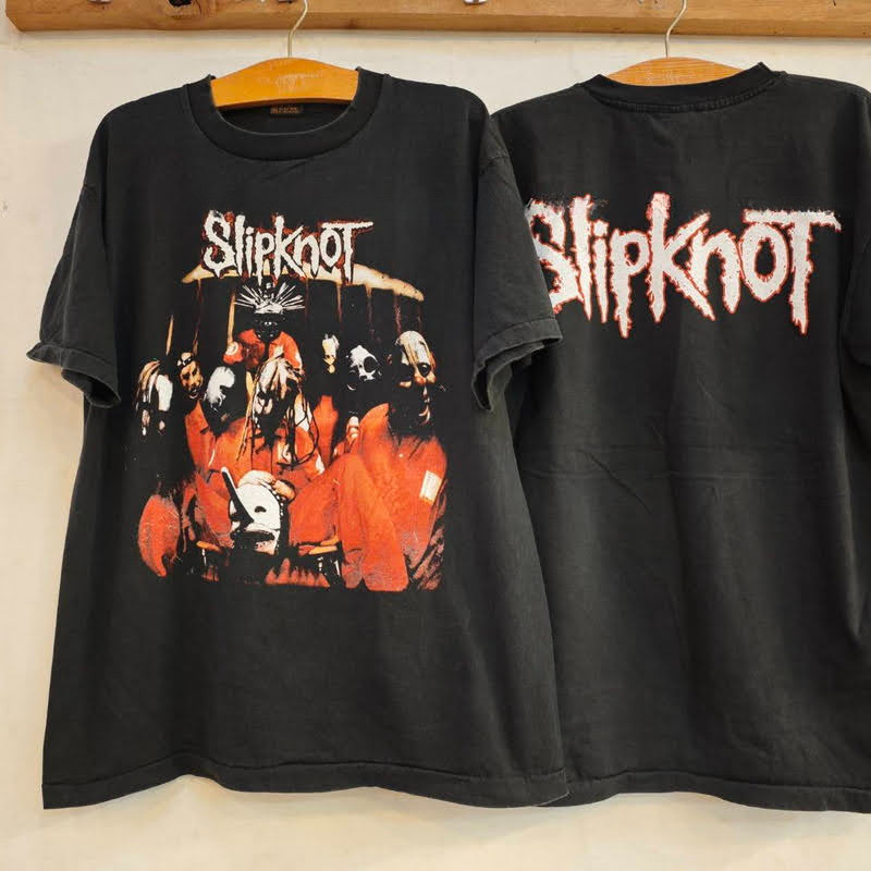 เสื้อยืด 100% คอตตอน Slipknot Band พิมพ์ลายสมาชิกวงสวมหน้ากาก สไตล์นูเมทัลยอดนิยม สำหรับผู้ชายผู้หญิง S-5XL