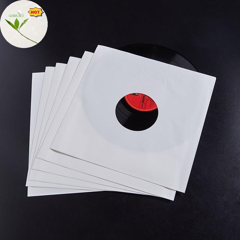 Maud 10pcs Vinyl Records Sleeves LP Record Cover Resealable Outer Sleevesposite Kraft Paper Bag Viny