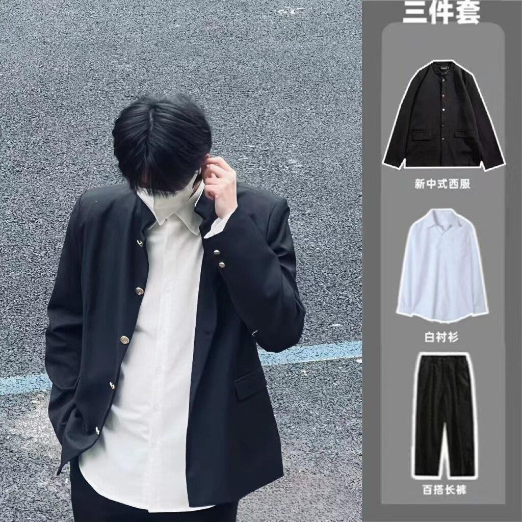 Dk ชุดเครื่องแบบ Zhongshan ชุด Hot-Blooded College Uniform jk ชุดนักเรียน Class Uniform Preppy สไตล์