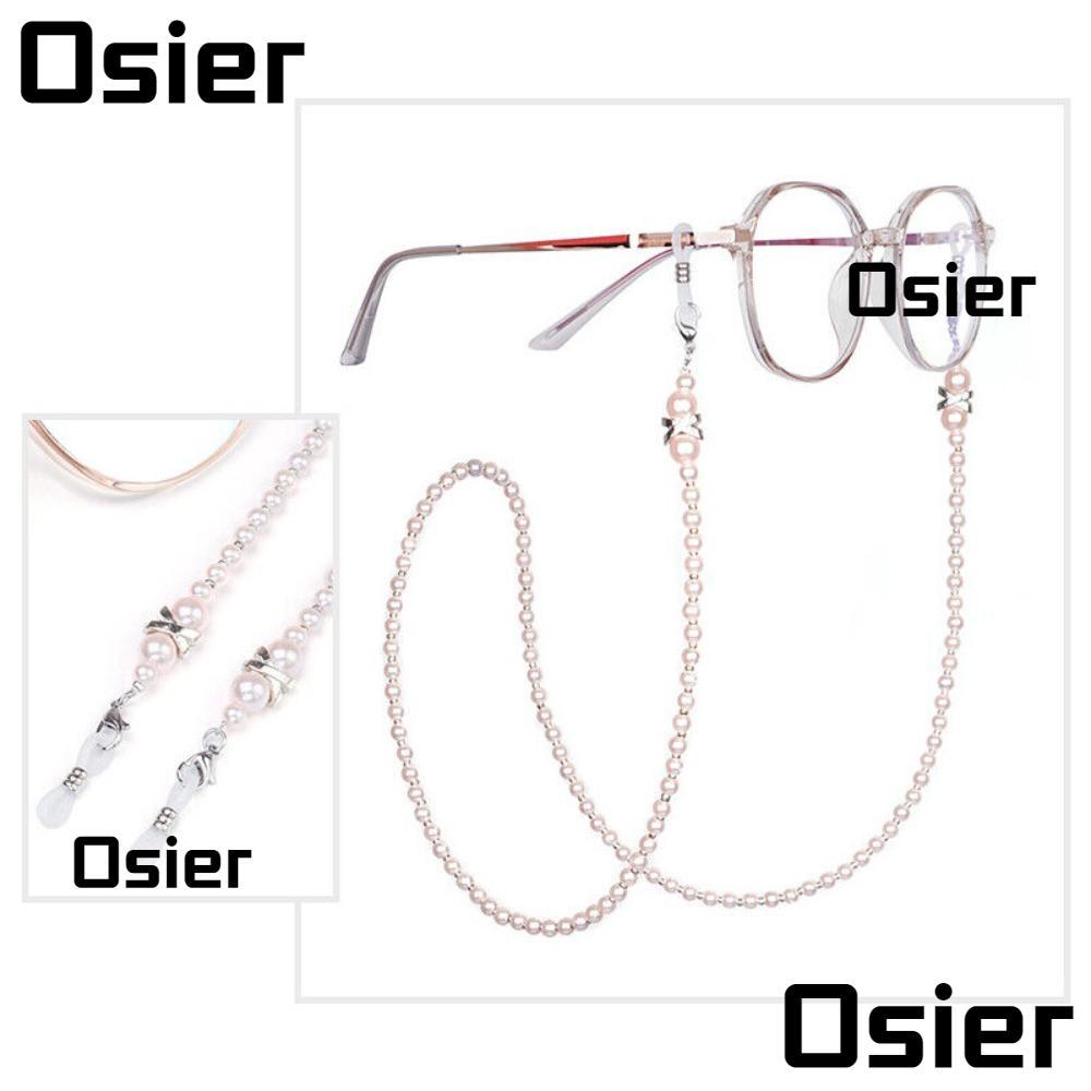 ห่วงโซ่แว่นตา OSIER, เชือกแว่นตามุกเทียมป้องกันการถอด, สายรัดแว่นตาหัวเข็มขัดป้องกันการลื่นไถลแบบพกพาบ้าน