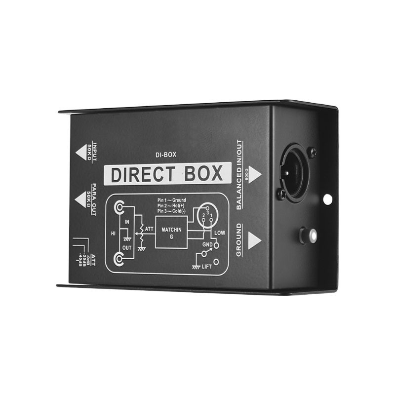 DI Box DIRECT DIRECT BOX Impedance Conversion DI BOX DI Effect Audio Isolator Passive DI Box