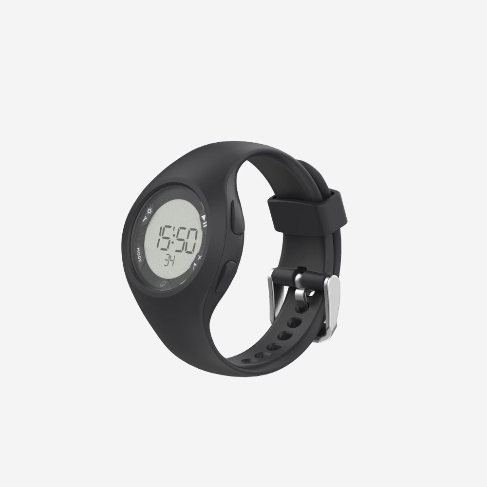 Decathlon W200 S Stopwatch นาฬิกาจับเวลารุ่น W200 S – Black ราคา ถูกที่สุด ดีลบีเคเค แกลเลอรีภาพที่ 3