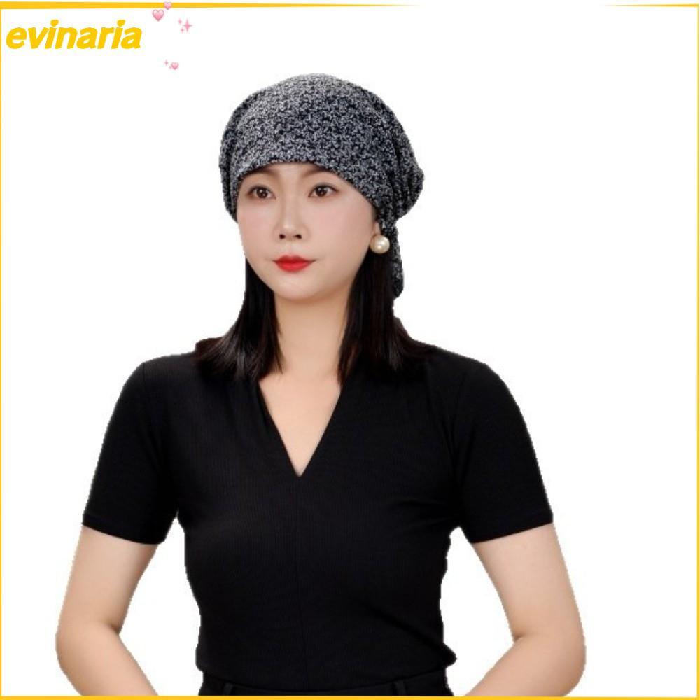 หมวกลายดอกไม้ EVINARIA, หมวกริบบิ้นลายดอกไม้วัสดุบาง, เครื่องประดับแฟชั่นออกแบบริบบิ้นป้องกันแสงแดดหมวกคลุมผมใช้ทุกวัน