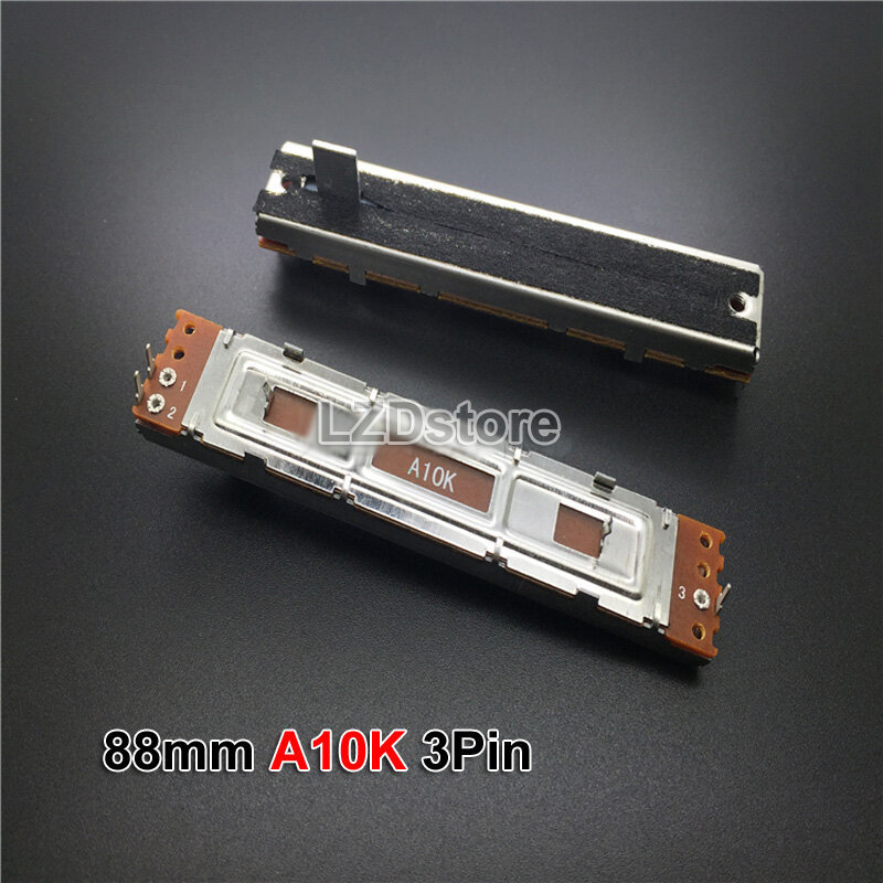 5 ชิ้น/ล็อต 88 มม.ผสม Fader สไลด์เลื่อน Potentiometer Mono A10K B10K A103 B103 Travel 60 มม.8 มม.3Pi