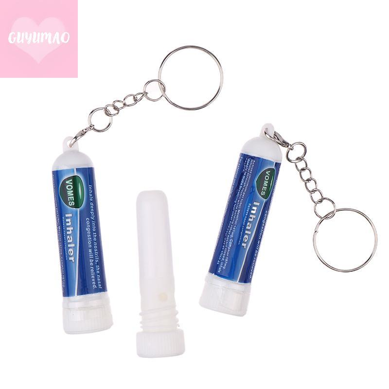 [guyumao] 5 ชิ้นจมูก Sti พวงกุญแจเพิ่มโฟกัส Inhaler หลอด Cooling Nasal Inhaler Aromatherapy Energy B