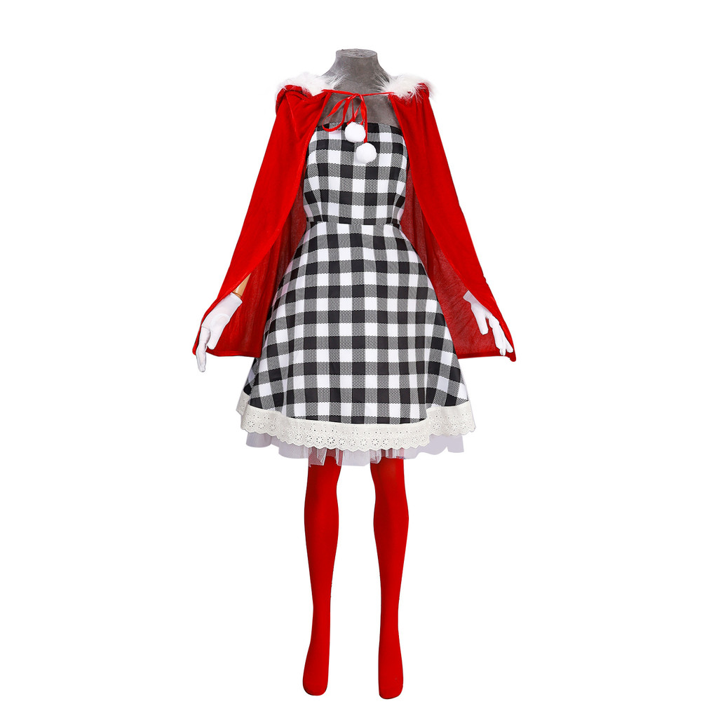 New Christmas Grinch cosplay costume Cindy cosplay costume for children and adults Christmas attire